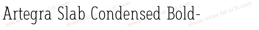 Artegra Slab Condensed Bold字体转换